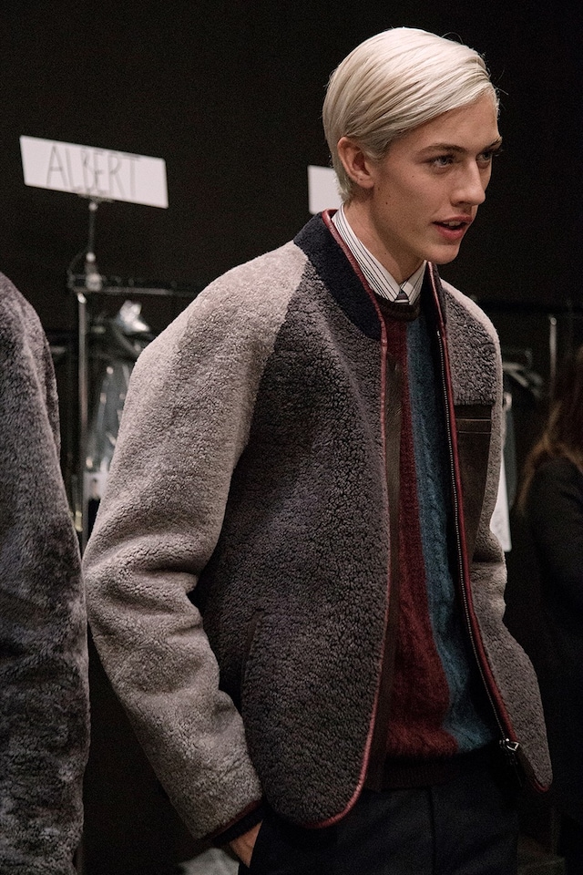 Fendi AW15 Mens Milan Wool Bomber Piping Knit Jumper 12