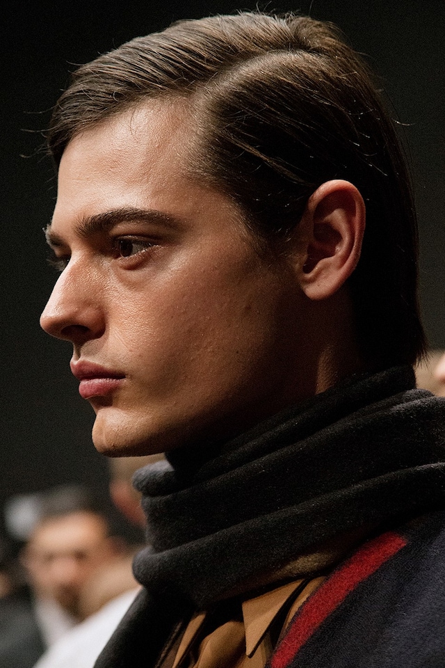 Fendi AW15 Mens Milan Profile Head Shot Scarf 9