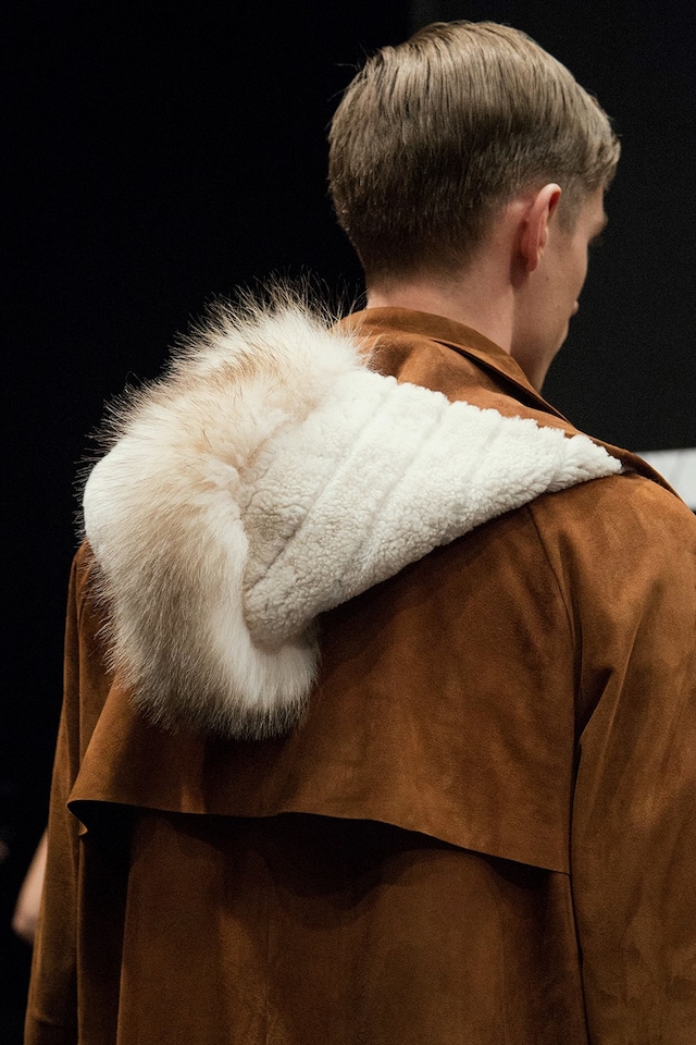Fendi AW15 Mens Milan Wool Fur Hood 17