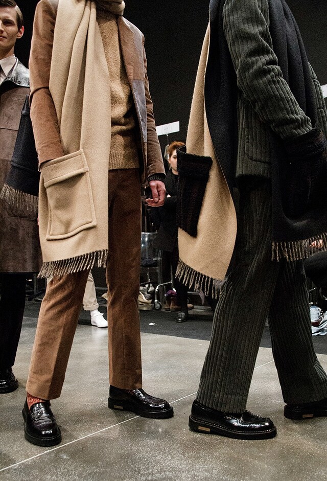 Fendi AW15 Mens Milan Fringed Large Pocket Scarves 18