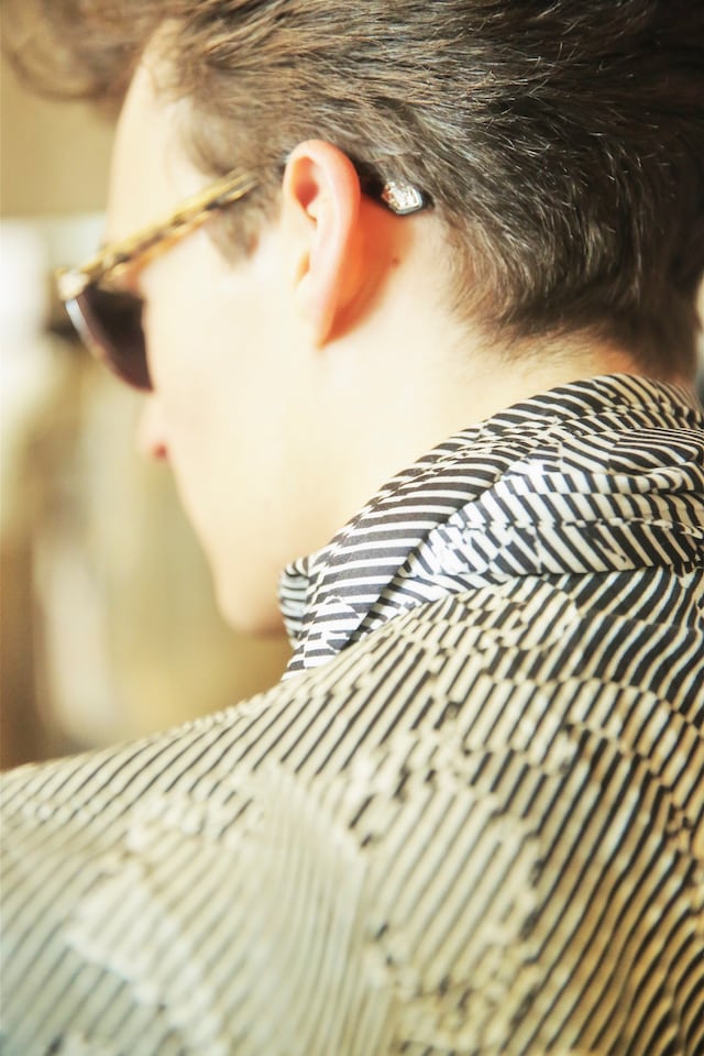 Roberto Cavalli AW15 stripes shirt detail sunglasses 23