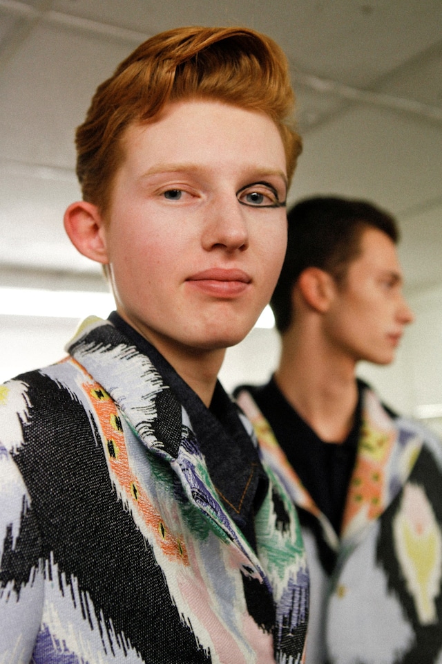 Walter Van Beirendonck AW15 Eyeliner Graphic Print Blazer 15