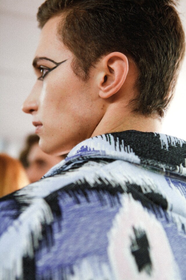 Walter Van Beirendonck AW15 Eyeliner Graphic Print Blazer 16