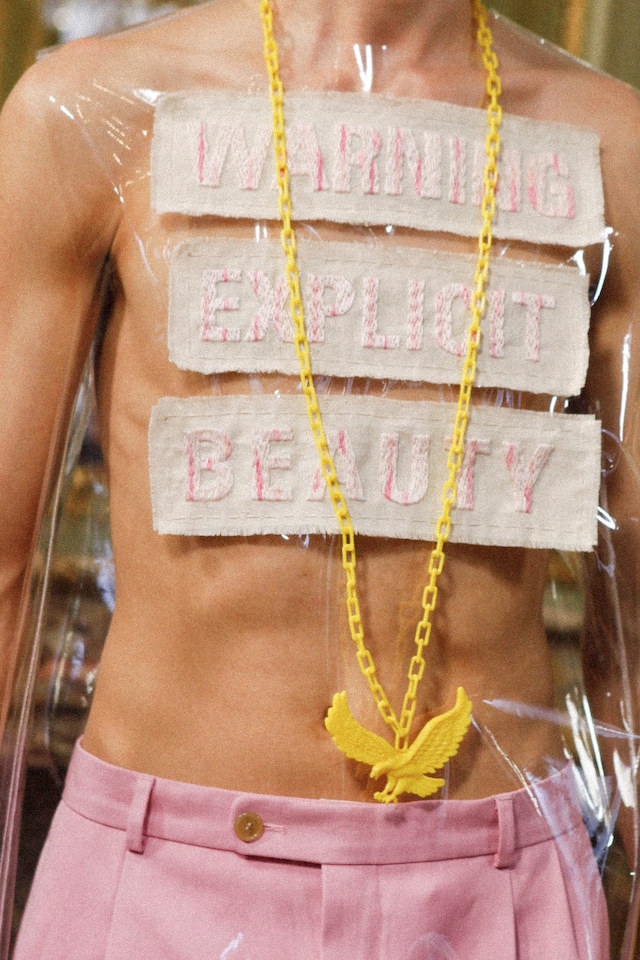 Walter Van Beirendonck AW15 Clear Plastic Eagle Necklace 20