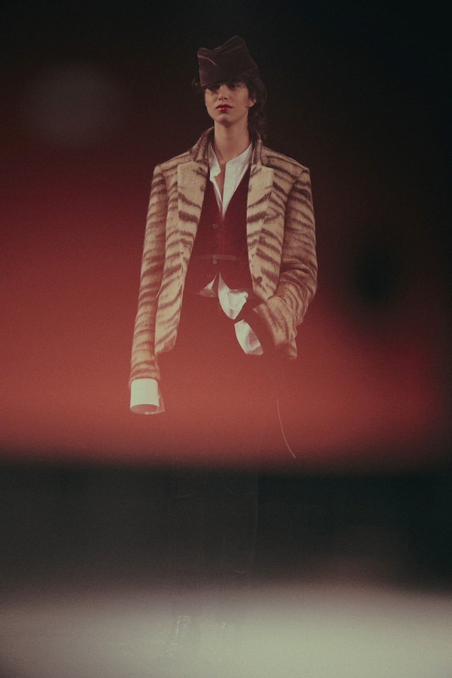 Haider Ackermann AW15 Animal Print Blazer Velvet Waistcoat 8