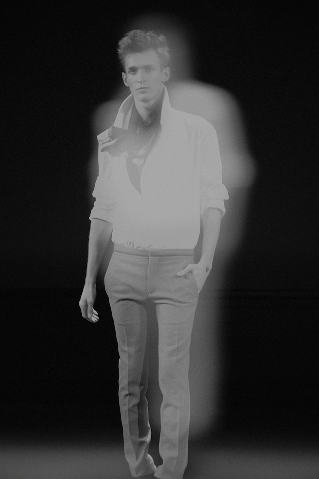 Haider Ackermann AW15 Wide Collared Shirt Slim Fit Trousers 10