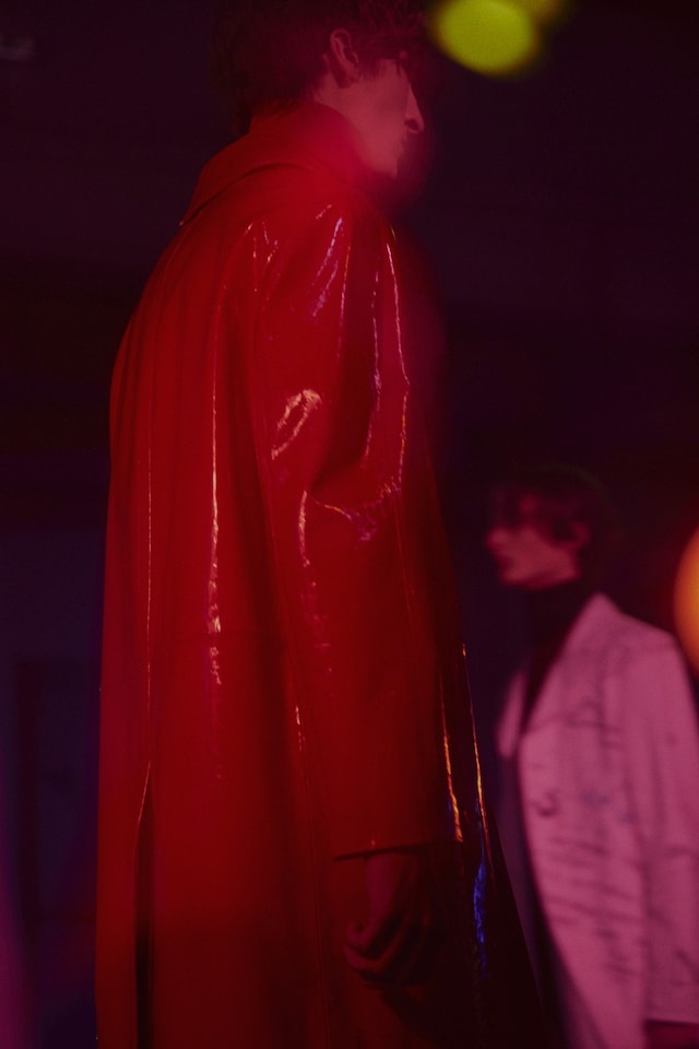 Raf Simons AW15 Mens Red PVC Coat 20
