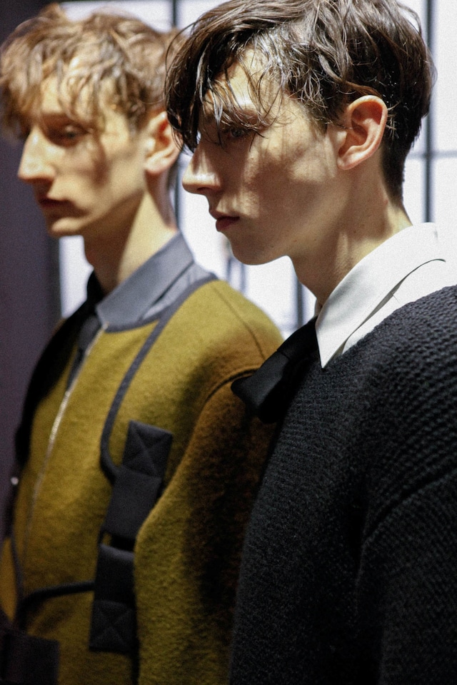 Phillip Lim AW15 Mens Khaki Jacket Collars Shirts Tie 7