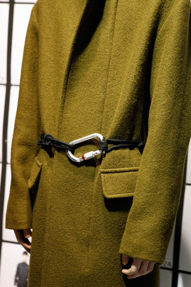 Phillip Lim AW15 Mens Khaki Jacket Flap Pockets Clip Belt 17