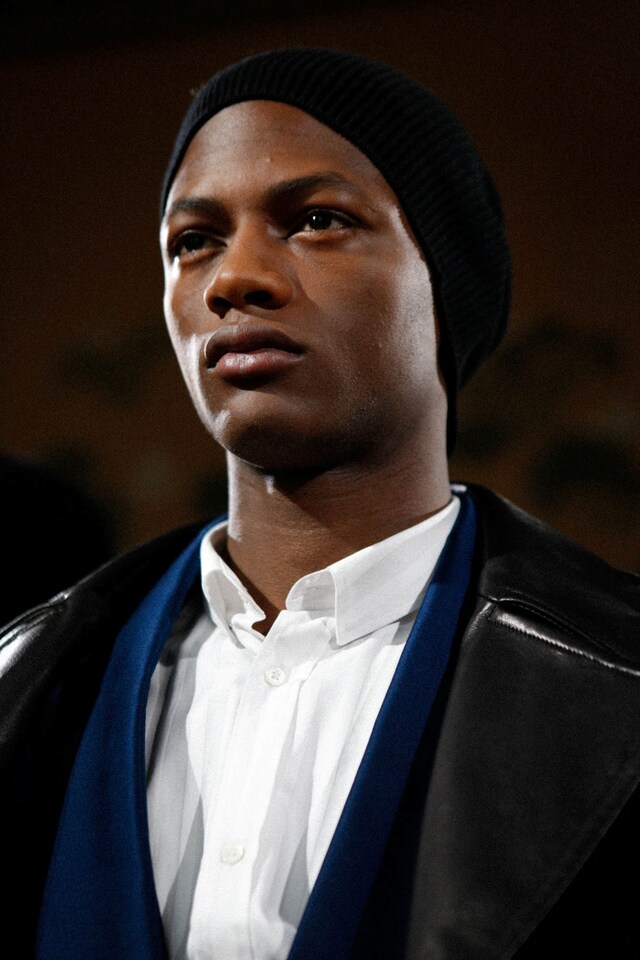 Backstage Balmain AW15 paris blue jacket shirt leather 4