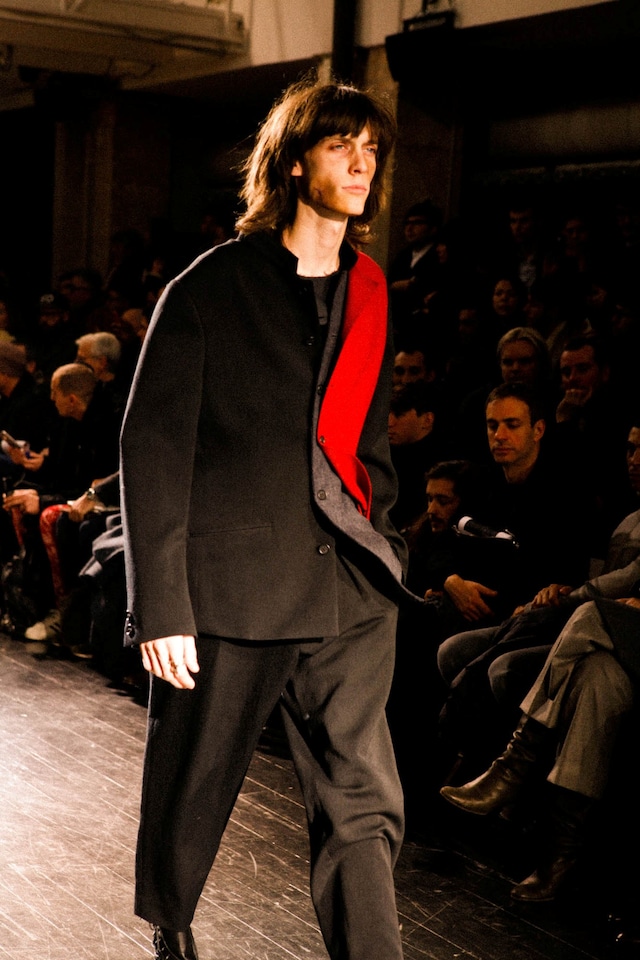 Yohji Yamamoto AW15 Deconstructed Layered Jacket Red Grey 17