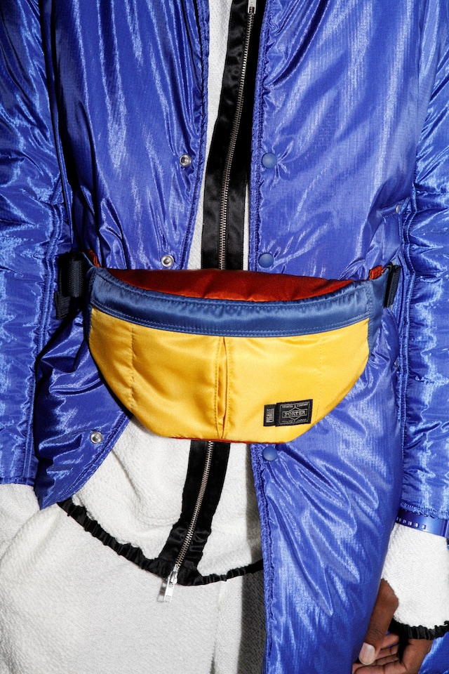Pigalle AW15 Mens Yellow Bumbag Blue Jacket Poppers 24