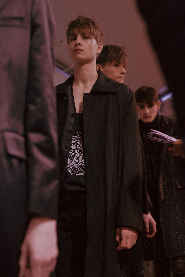 Ann Demeulemeester AW15 Longline Black Jacket Print Top 12