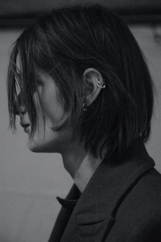 Ann Demeulemeester AW15 Piercing Earrings Black And White 16