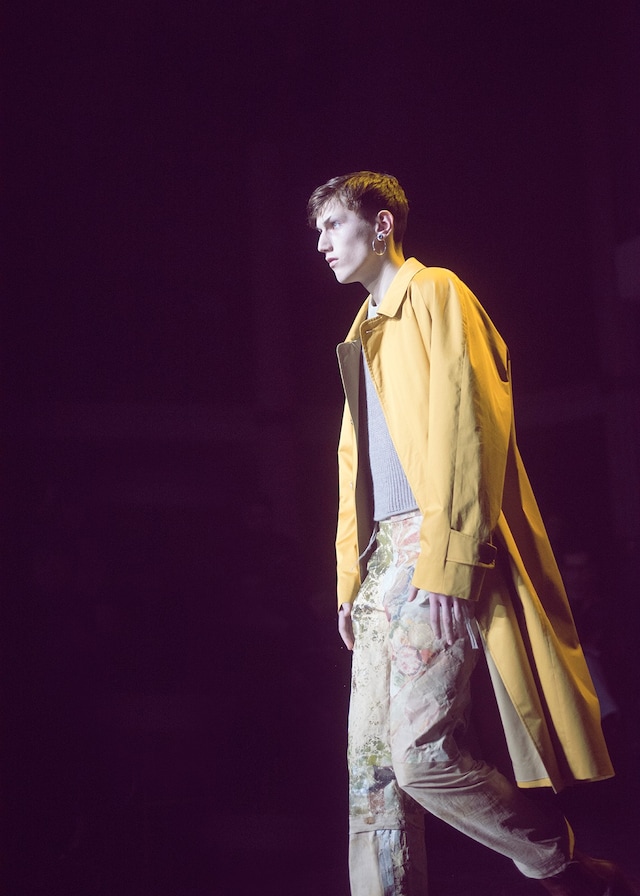 Maison Margiela AW15 Yellow Jacket Hoop Earring 4