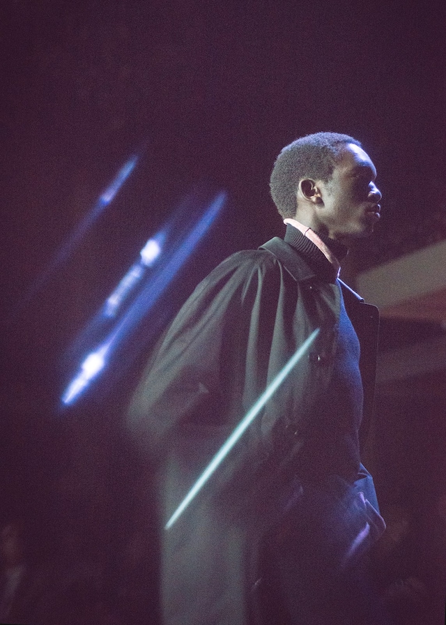 Maison Margiela AW15 High Knit Collar Black Coat 19