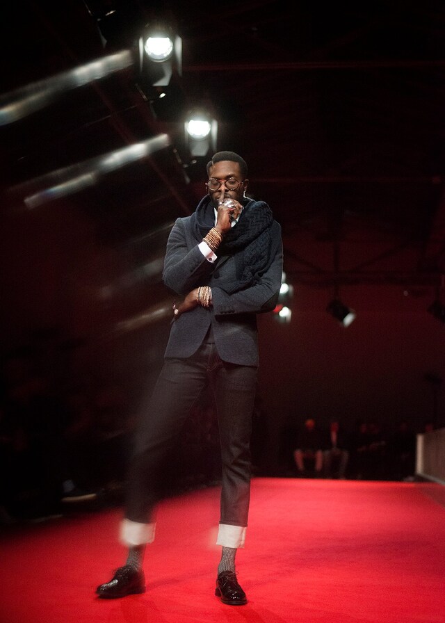 Junya Watanabe AW15 Slim Fit Jeans Knit Scarf Glasses Rings 2