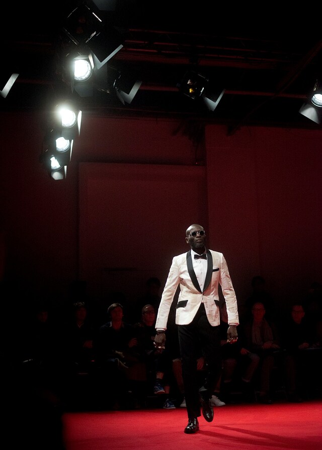 Junya Watanabe AW15 White Dinner Jacket Tinted Glasses 5