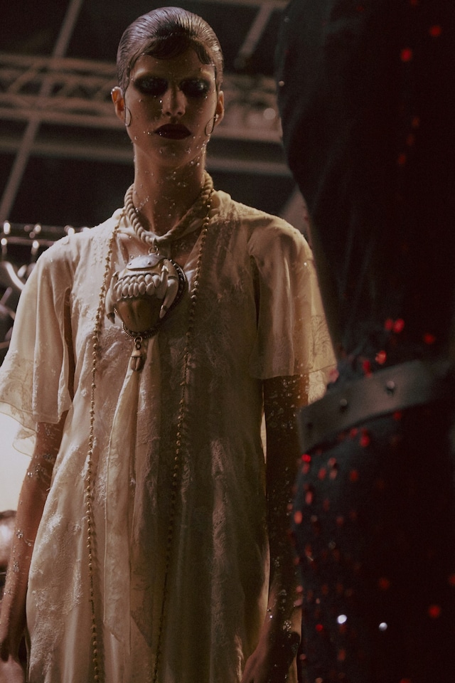 Givenchy AW15 Mens Dazed Backstage Roped Teeth Necklace 12