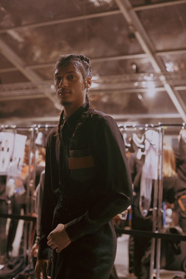 Givenchy AW15 Mens Dazed Backstage Plait Black Shirt Pockets 19