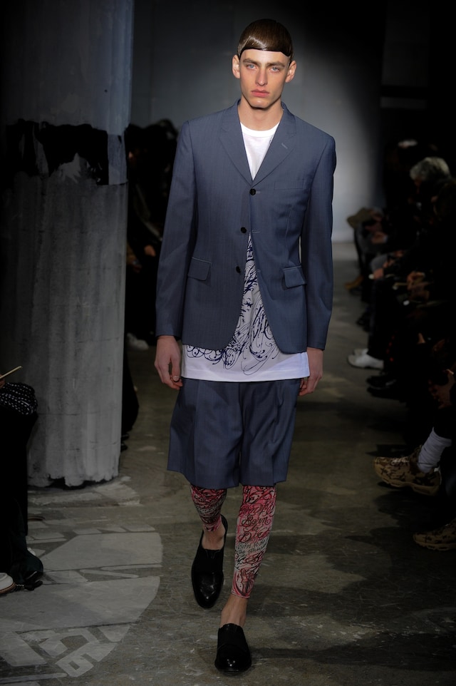 Comme des Gar&#231;ons Homme Plus AW15 Print T-shirt Grey Blazer 16