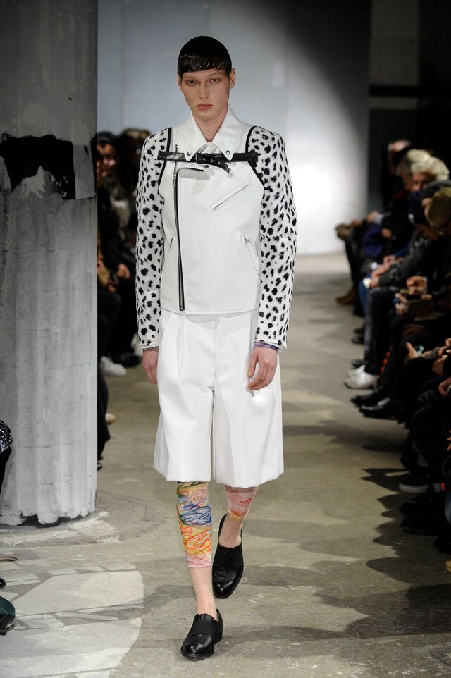 Comme des Gar&#231;ons Homme Plus AW15 White Asymmetric Zips 26