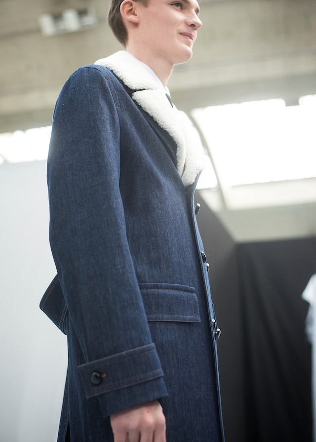 Dior Homme AW15 denim jacket with sheep skin collar, Dazed 15