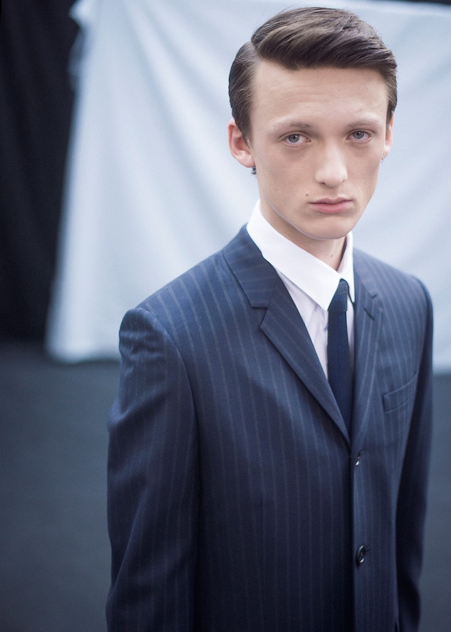Dior Homme AW15 navy suit, Menswear, Dazed backstage 19