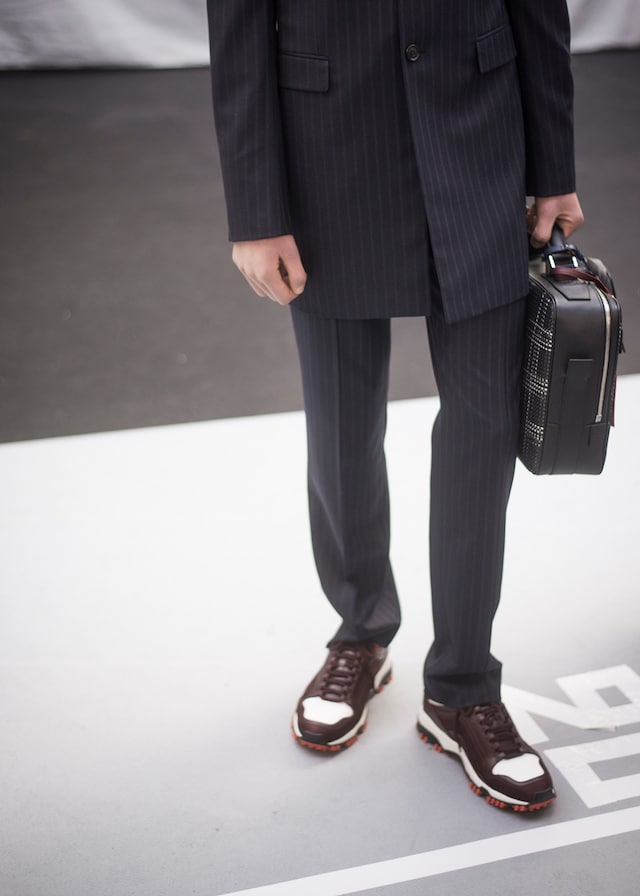 Dior Homme AW15 brown leather trainers Mens, Dazed backstage 31