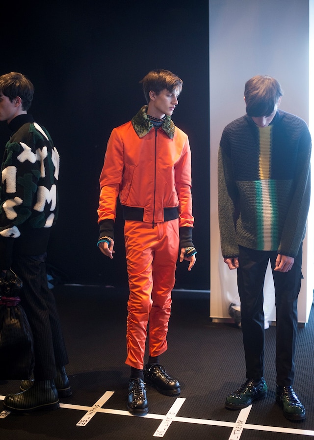 Kenzo AW15 Mens Orange Bomber And Trousers Eyelet Boots 7