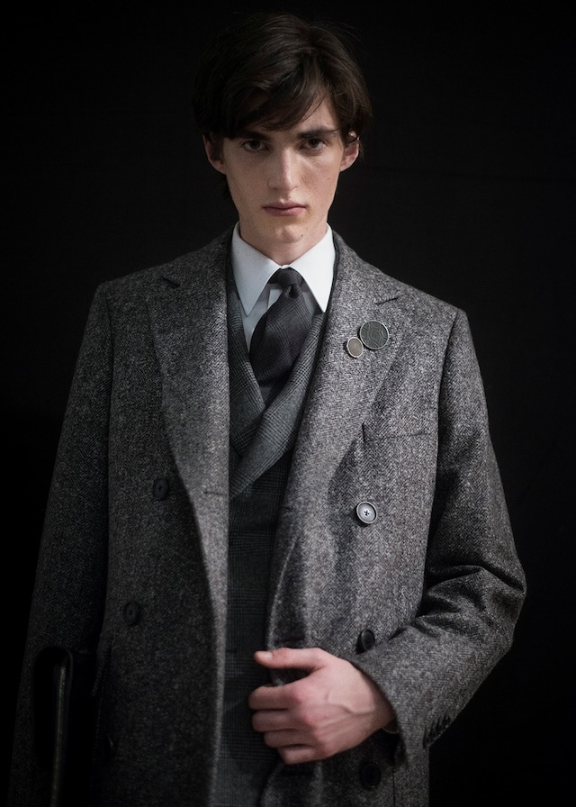 Backstage at Herm&#232;s AW15 Grey Wool Blazer White Shirt Tie 1