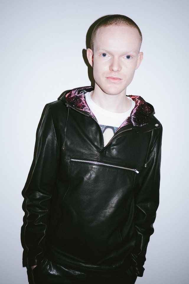 Les Benjamins AW15 presentation Space Print Leather Hood 6