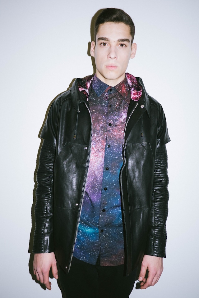 Les Benjamins AW15 Presentation Space Print Shirt Leather 4