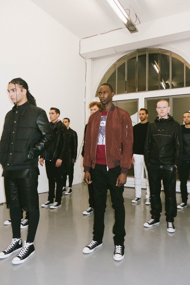 Les Benjamins AW15 Presentation Group Black Converse Leather 10