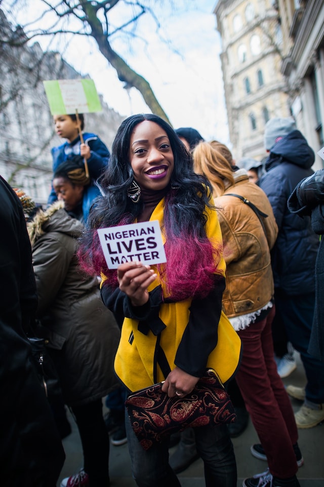 Nigerian Lives Matter Boko Haram protest in London 2