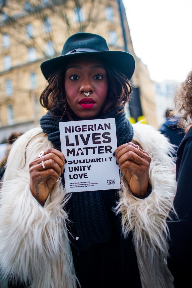 Nigerian Lives Matter Boko Haram protest in London 9