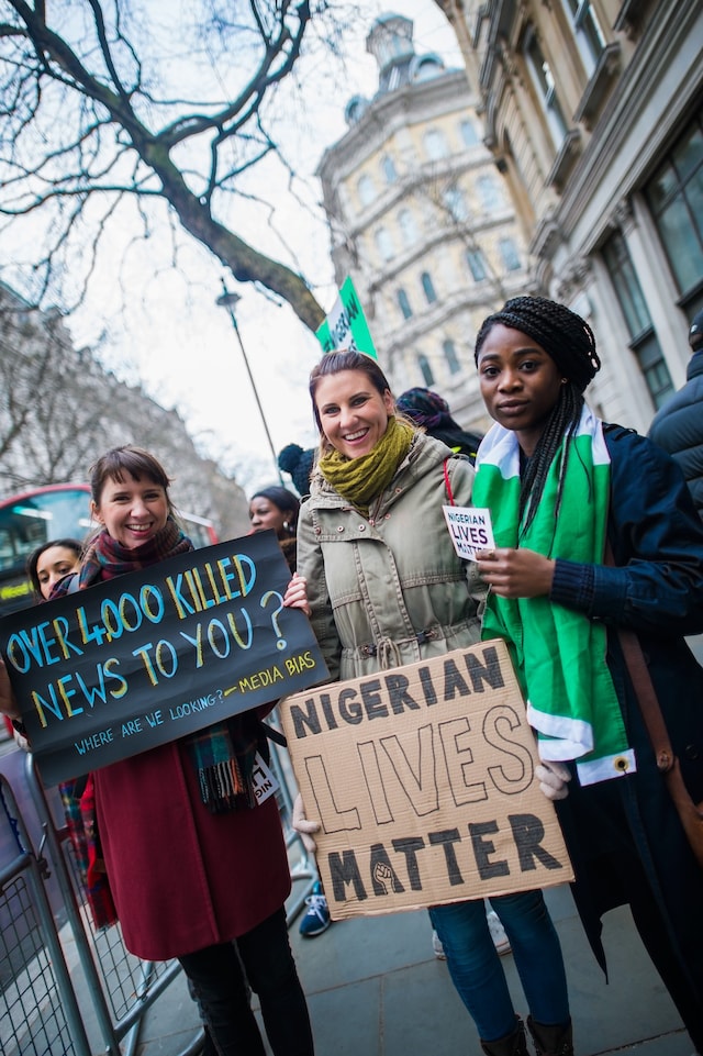 Nigerian Lives Matter Boko Haram protest in London 19