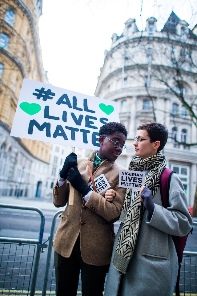 Nigerian Lives Matter Boko Haram protest in London 11