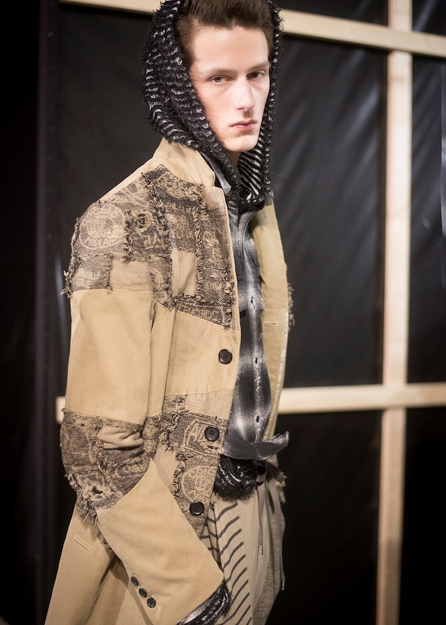 Miharayasuhiro AW15 Applique Military Jacket Hood Buttons 6