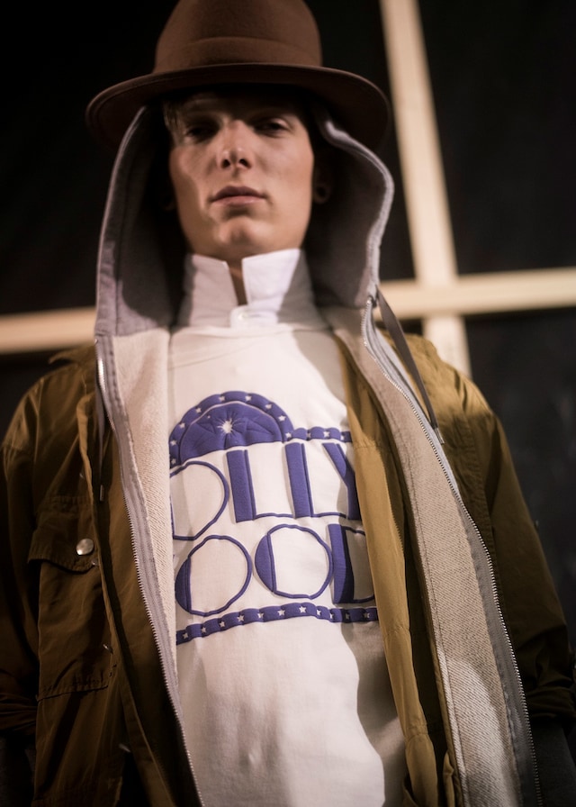 Miharayasuhiro AW15 Brown Fedora Grey Hoody White Shirt 12
