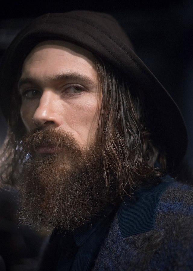 Umit Benan AW15 Close Up Beard Long Hair 14
