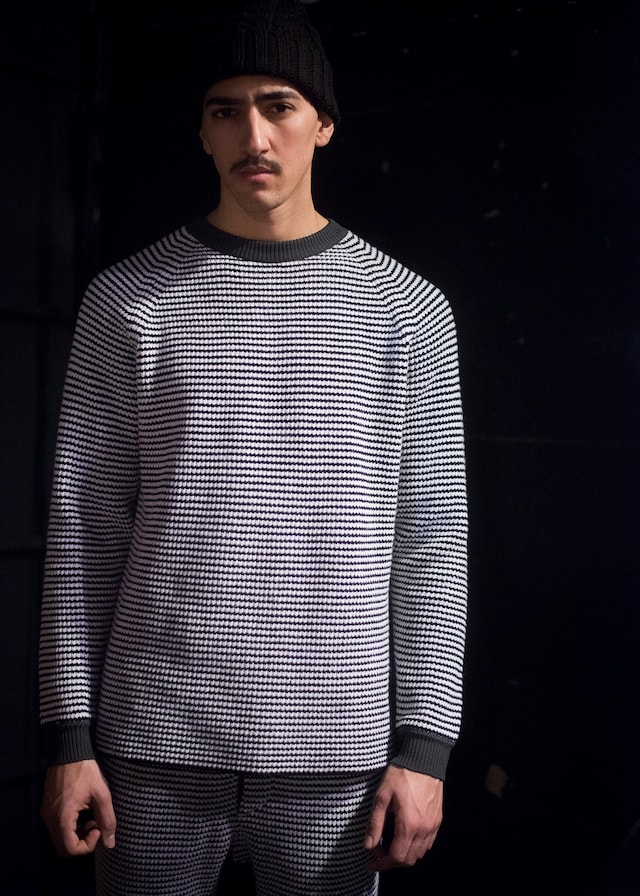 Umit Benan AW15 Monochrome Knit Jumper Trousers Beanie 13