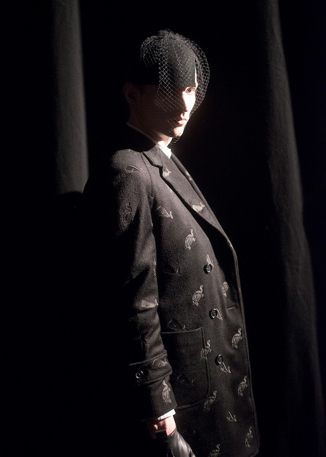 Thom Browne AW15 Mens Netting Whale Tortoise Print Blazer 18