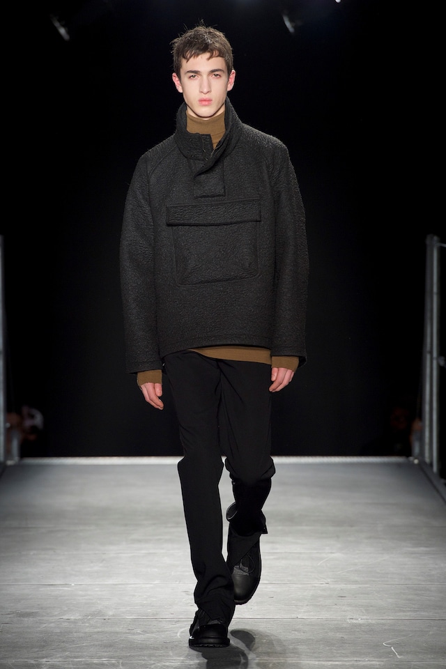 Wooyoungmi AW15 Mens Charcoal Grey Oversize Pocket Jacket 7