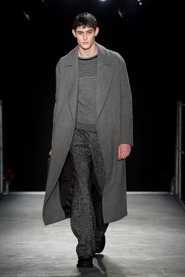 Wooyoungmi AW15 Mens Grey Longline Blazer Knit Jumper 18