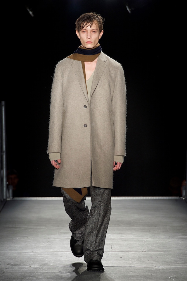 Wooyoungmi AW15 Mens Brushed Stone Blazer Leather Bag 20