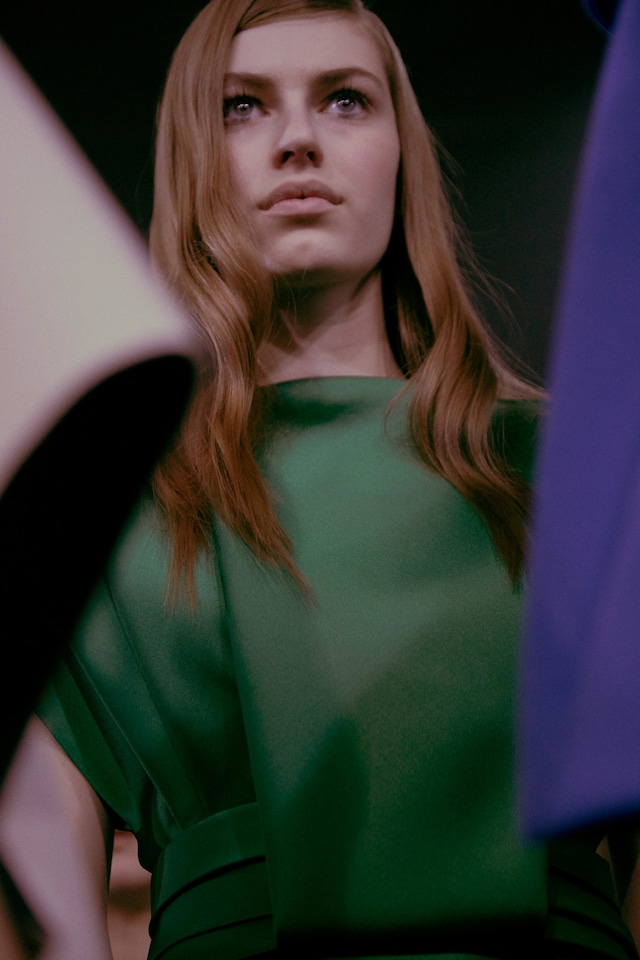 Dice Kayek Haute Couture SS15 Close Up Green Dress 4