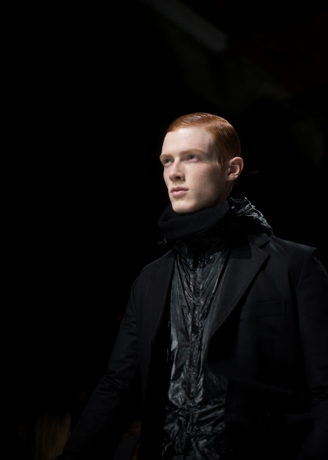 Y-3 AW15 Mens Black Turtleneck PVC Hood 11