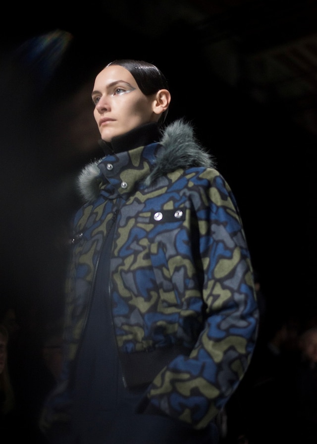 Y-3 AW15 Mens Silver Eyeliner Grey Fur Camouflage Print 8