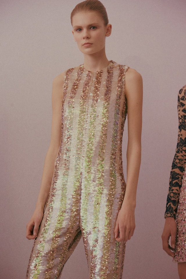 Christian Dior Haute Couture SS15 Sequin Metallic Jumpsuit 20
